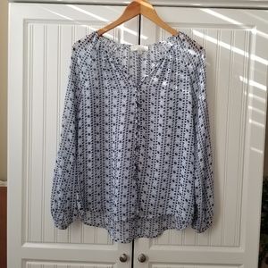 Sheer peasant blouse